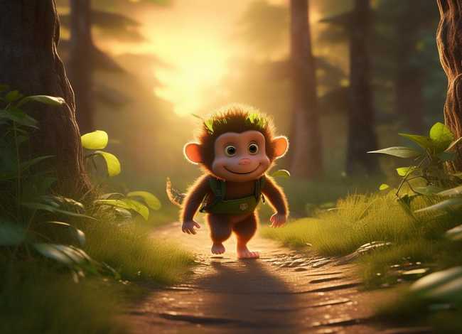 儿童故事书睡前故事小猴子下山 幼儿睡前故事小猴子下山