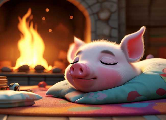 儿童睡前小故事视频懒惰的小猪 - 幼儿简短小故事视频懒惰的小猪