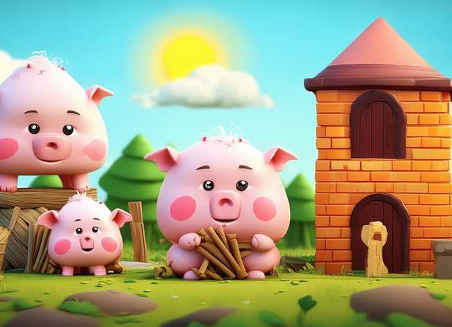 儿童故事的小视频三只小猪，幼儿三只小猪的故事视频