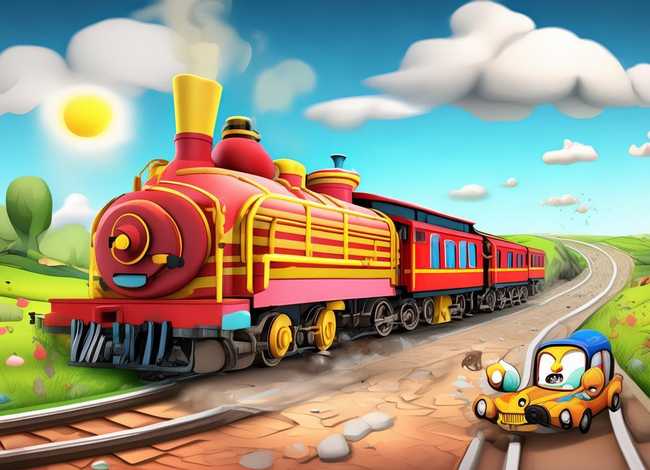 儿童故事火车撞上小汽车（小火车撞汽车事故视频）