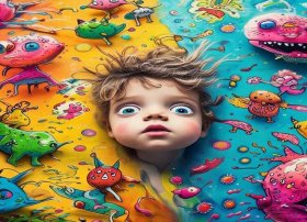 自创儿童故事手绘图册，幼儿自创绘本故事加图画