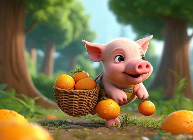 儿童故事小猪买橘子 小猪买橘子的故事 儿童故事小猪买橘子 小猪买橘子的故事