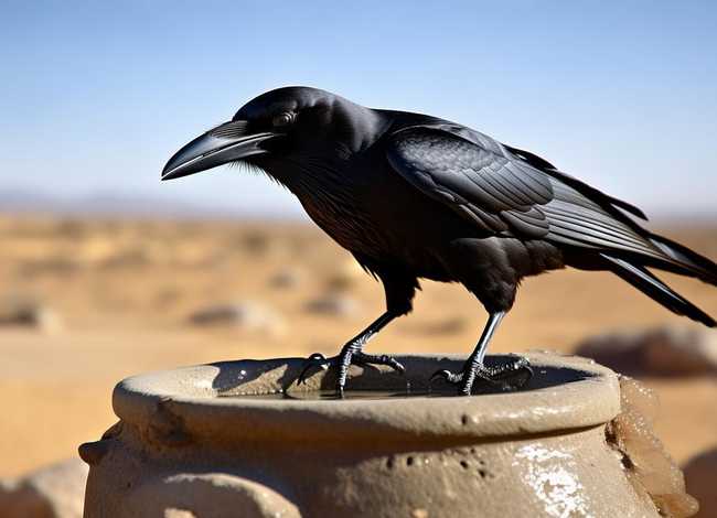 《乌鸦喝水》简短故事，《乌鸦喝水》简短故事内容