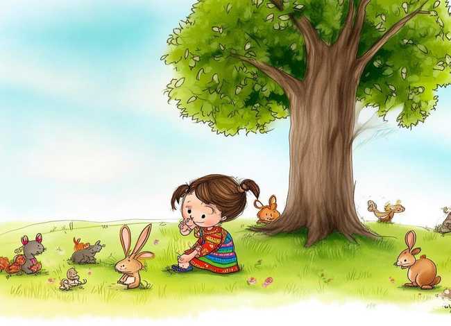 儿童故事绘画图片4幅图 儿童故事画图片4幅简单