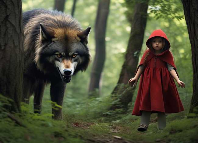 大灰狼和小红帽故事，大灰狼和小红帽故事文字版