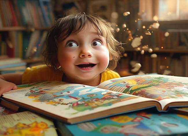 儿童故事吃书的孩子，绘本故事吃书的孩子