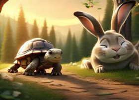 龟兔赛跑的睡前故事原文 - 龟兔赛跑的睡前故事原文图片