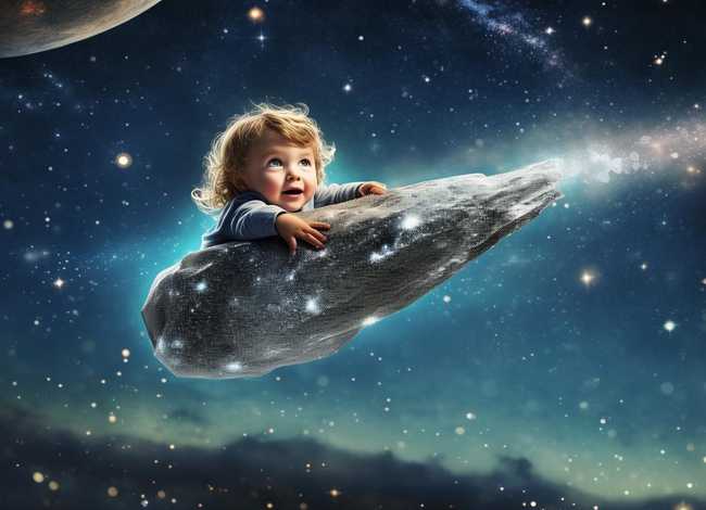 儿童故事乘流星回家、幼儿故事乘流星回家