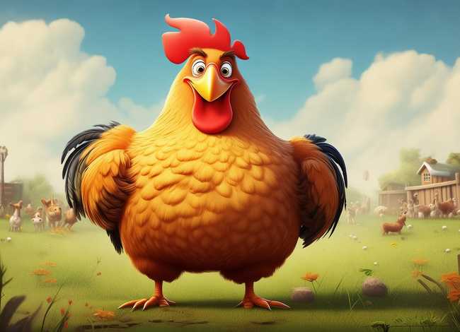 儿童故事吹牛的公鸡 - 吹牛的公鸡寓言故事告诉我们