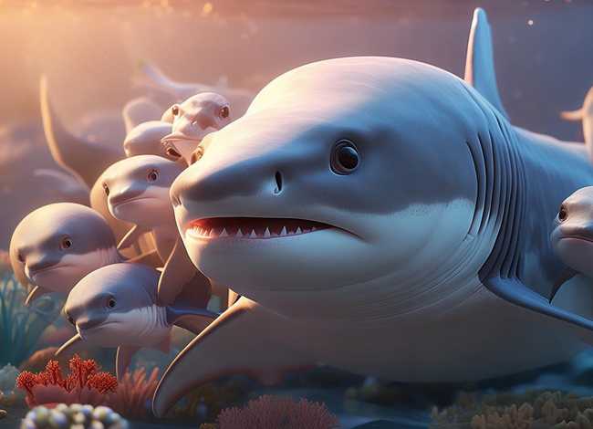 儿童睡前故事鲨鱼找妈妈 鲨鱼妈妈的故事睡前故事文字