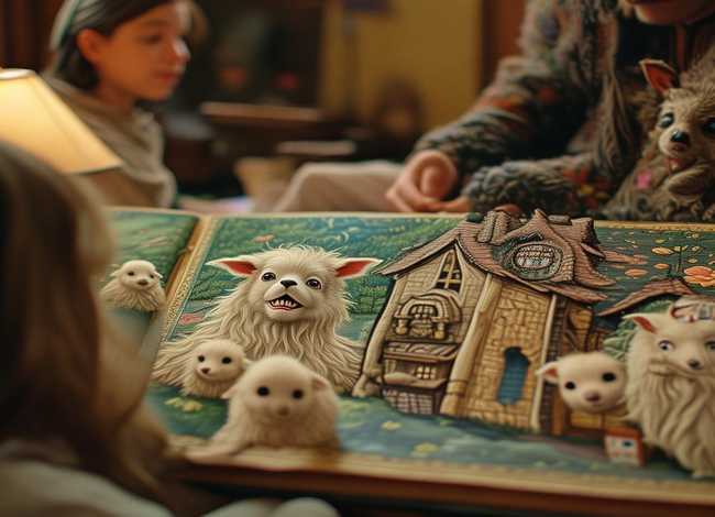 宝宝睡前故事,狼与七只小山羊的故事；宝宝睡前故事,狼与七只小山羊的故事内容