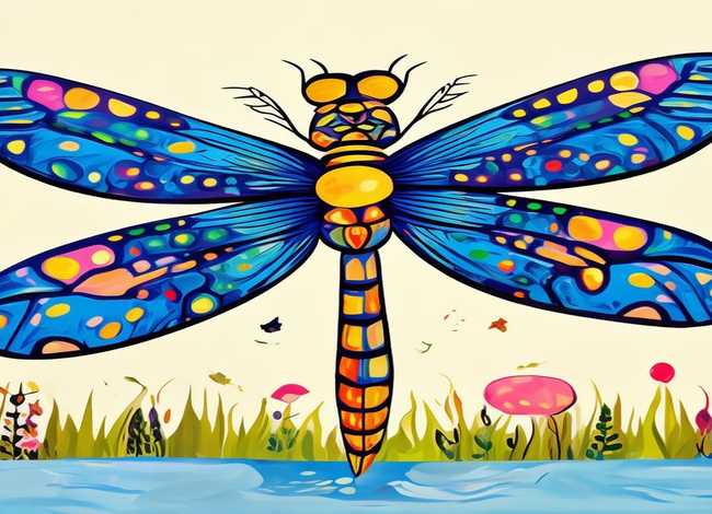 蜻蜓儿童画范画;蜻蜓儿童画范画图片 蜻蜓儿童画范画;蜻蜓儿童画范画图片