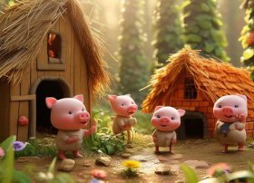 儿童故事大全100篇三只小猪、少儿故事大全免费听故事三只小猪