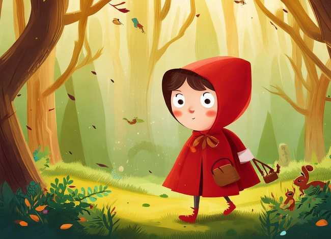 儿童绘本故事图片小红帽 - 绘本故事大全带图片小红帽