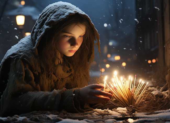 《安徒生童话》100篇；《安徒生童话》100篇卖火柴的小女孩