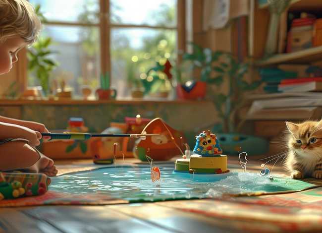 儿童经典故事大全小猫钓鱼绘本，少儿故事大全 睡前故事小猫钓鱼