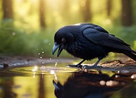 儿童睡前故事大全乌鸦找水喝、睡前故事幼儿故事大全乌鸦喝水