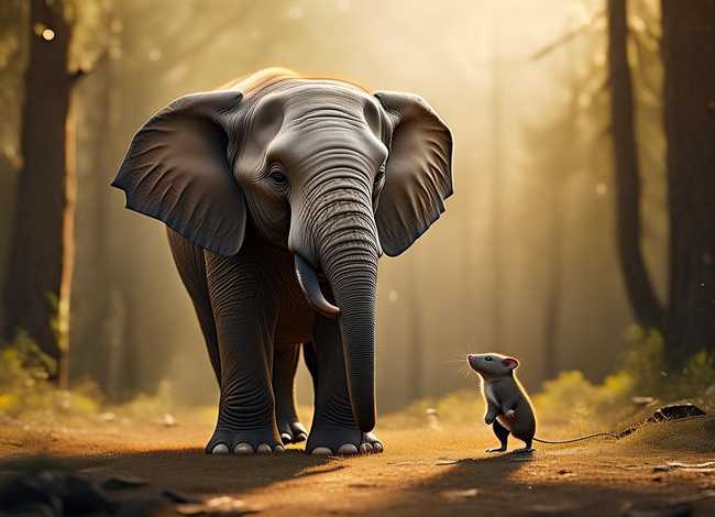 大象和老鼠的故事 大象和老鼠的故事启发