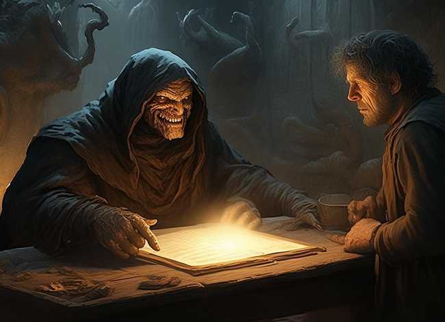 魔鬼的故事、商人与魔鬼的故事