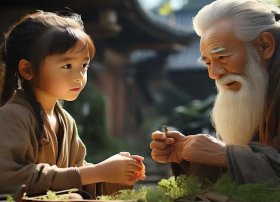 古代中医华佗儿童故事 - 东方小故事古代版华佗学医