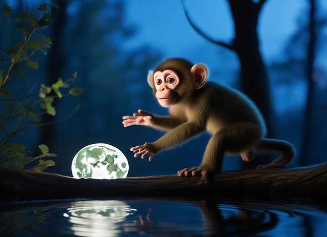 儿童睡前故事猴子捞月亮的故事（幼儿睡前故事猴子捞月亮）
