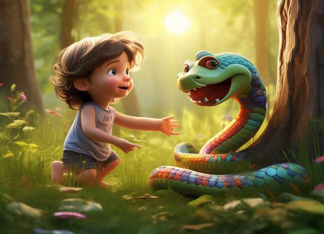 儿童故事蛇3-6岁，幼儿关于蛇的故事