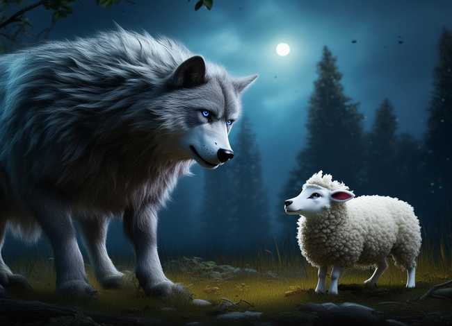 大灰狼吃小羊的故事，大灰狼吃小羊的故事睡前故事