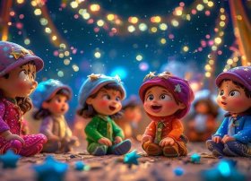 明星儿童故事；故事明星幼儿园