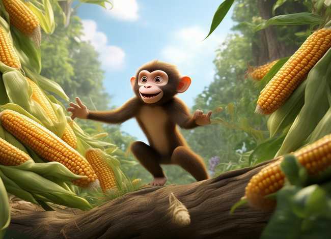 小猴子掰玉米的故事原文、小猴子掰玉米的故事原文视频