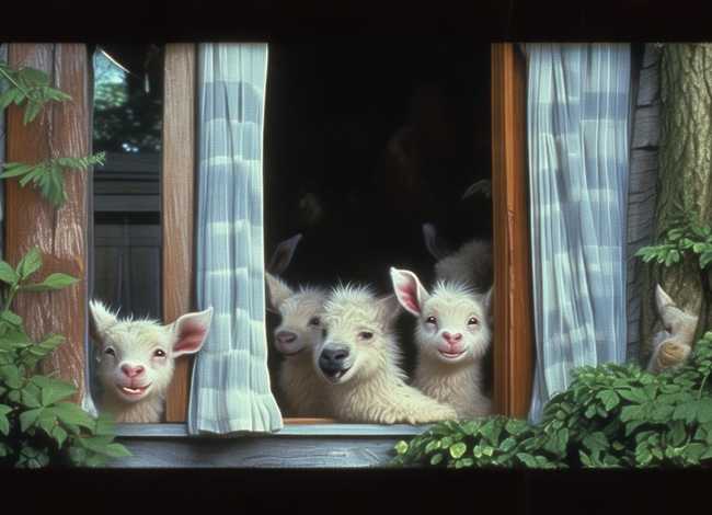 狼和七只小山羊的儿童故事 - 狼和七只小山羊的故事怎么讲 狼和七只小山羊的儿童故事 - 狼和七只小山羊的故事怎么讲