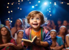 小孩上台表演讲故事（小孩上台表演讲故事视频）