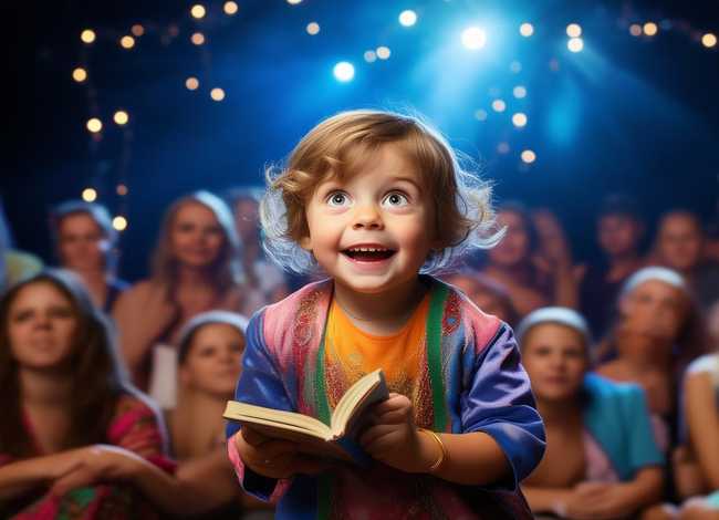 小孩上台表演讲故事（小孩上台表演讲故事视频）