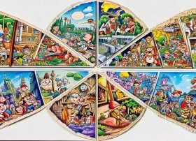 儿童连环画8张，儿童连环画8张纸