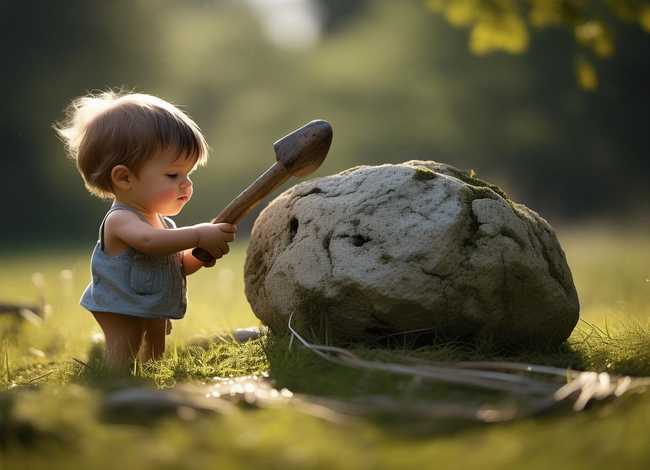 儿童故事铁杵磨成绣花针；铁杵磨成绣花针的故事