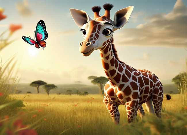 儿童故事长颈鹿的故事；长颈鹿的幼儿故事