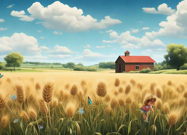 麦田绘本图画（麦田绘本图画图片）