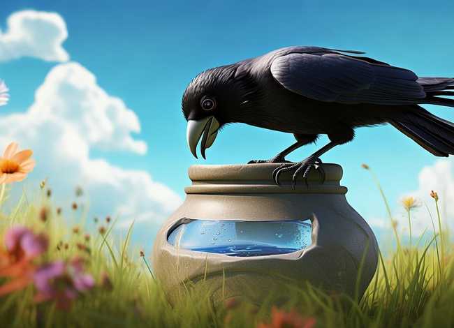 乌鸦喝水儿童故事文字版;乌鸦喝水的故事幼儿版 乌鸦喝水儿童故事文字版;乌鸦喝水的故事幼儿版