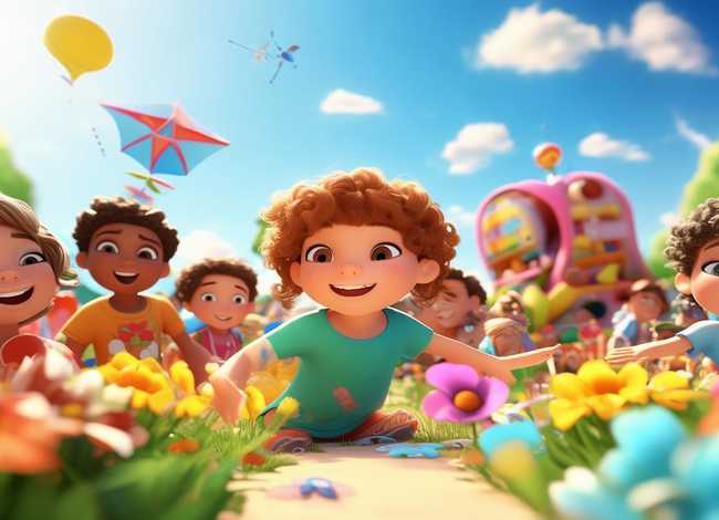 快乐的儿童节绘画；快乐的儿童节绘画图片