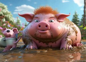 不爱洗澡的小猪绘本故事原文 - 不爱洗澡的小猪绘本故事原文图片