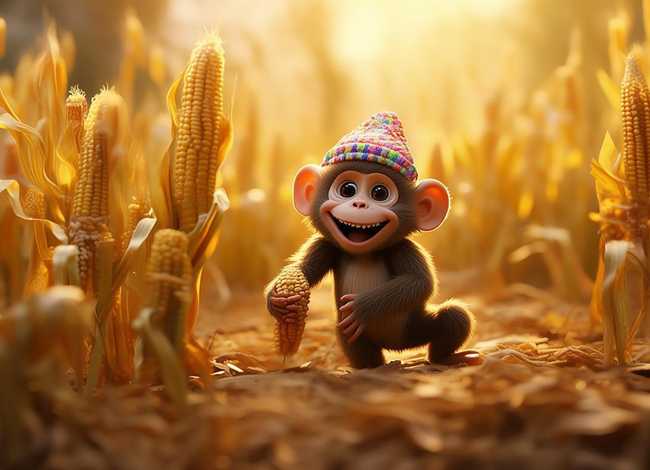 儿童睡前故事猴子掰玉米 宝宝睡前故事猴子掰玉米