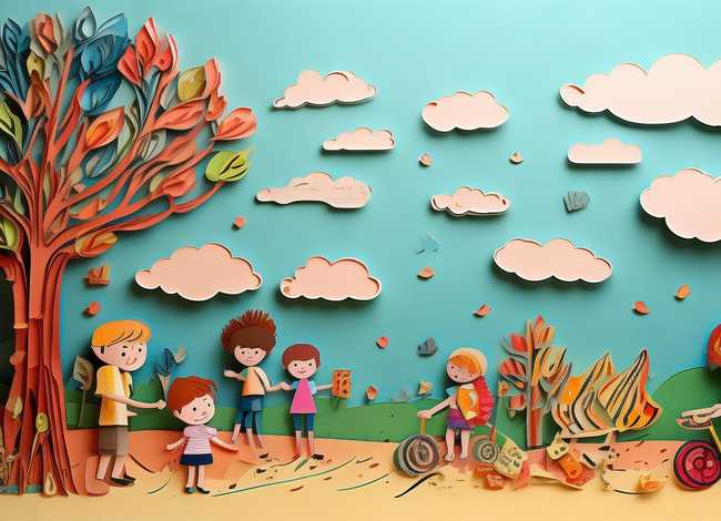 纸雕儿童画 - 纸雕画儿童画 纸雕儿童画 - 纸雕画儿童画