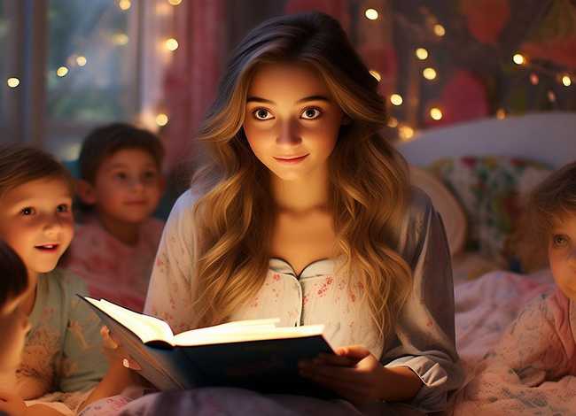 儿童睡前故事小姐姐；小姐姐讲睡前故事