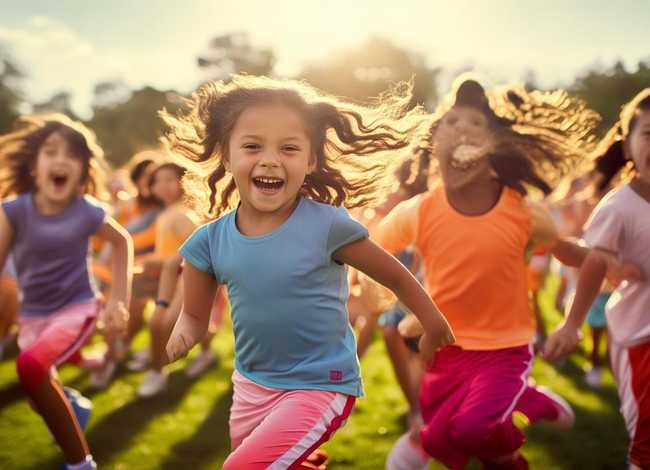 奔跑的少年儿童舞蹈，奔跑的少年儿童舞蹈群舞啦啦操