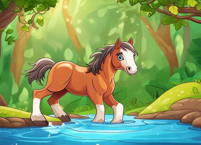 儿童故事小马过河的故事视频 小儿故事小马过河视频