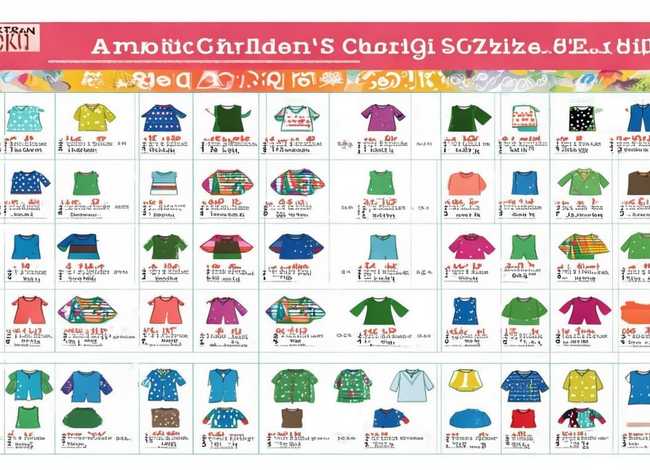 美国儿童衣服尺码对照表 美国儿童衣服尺码对照表图片