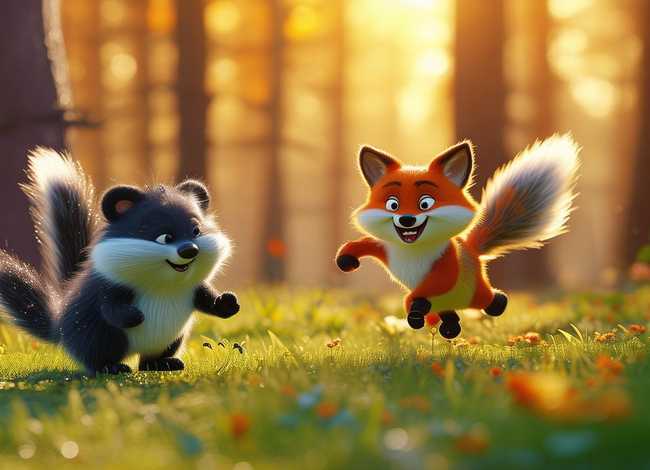 山狗与臭鼬故事动画，山狗与臭鼬故事动画视频