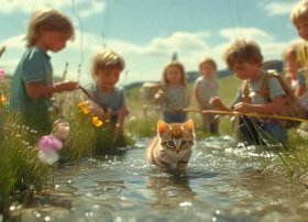 小猫钓鱼故事儿童完整3-6岁 - 小猫钓鱼的故事完整版