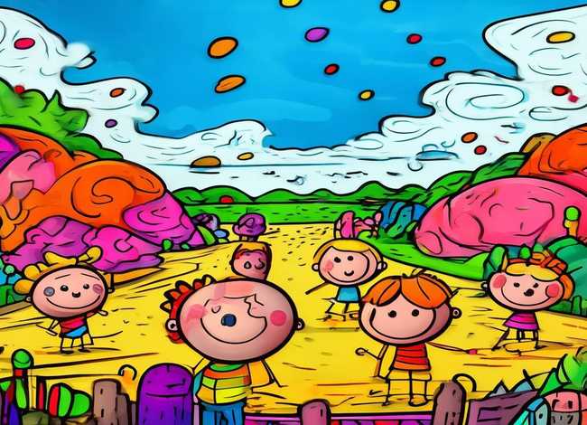 儿童游戏的卡通图片（儿童游戏的卡通图片简笔画）