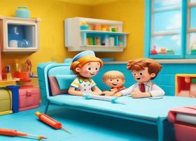 医院里的故事儿童画（医院里的故事幼儿画画）