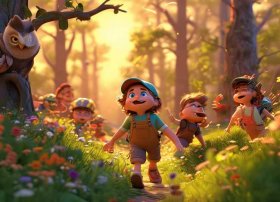 儿童故事森林探险 - 幼儿园森林探险故事